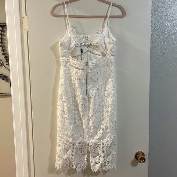 NWT Bardot Botanica Lace White Midi Dress, Small - Picture 6 of 7